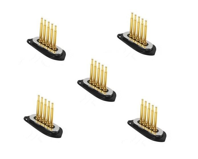 5 Pin Gold Plated Pogo Pin Connector