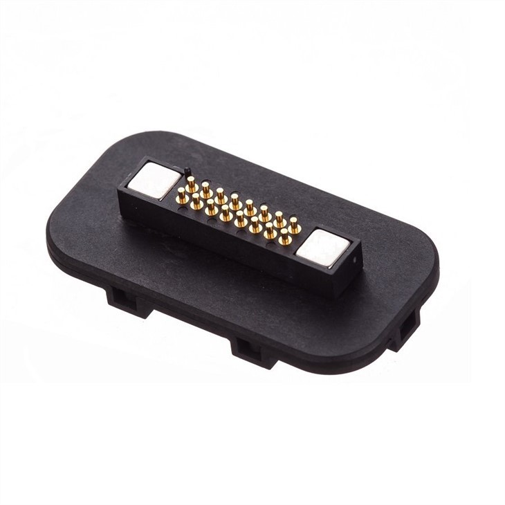 磁気メッキ金ポゴピン無はんだコネクタ