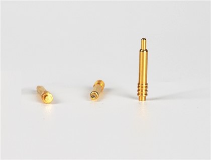 メッキゴールドストレートニードルポゴピン