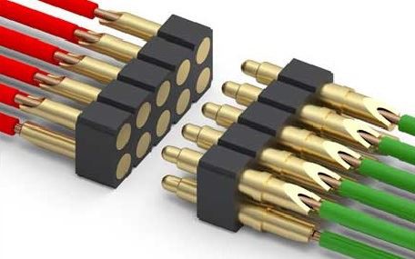 はんだカップバネ式ポゴピンコネクタ