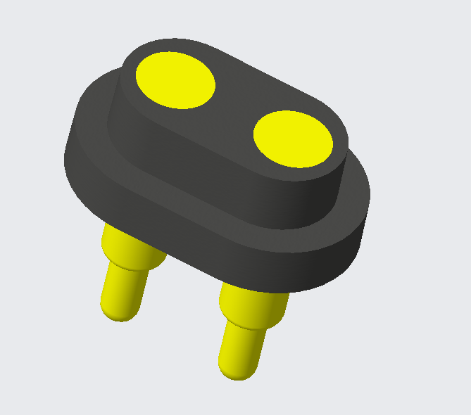 2ピン防水ポゴピンコネクタ