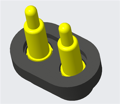 防水オスとメスのポゴピンコネクタ