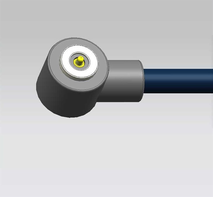 シングル-PIN 丸型直角-磁気ケーブル
